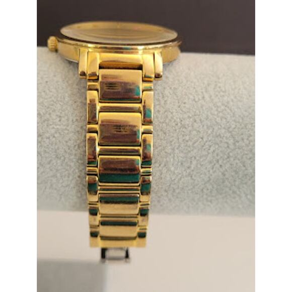 Kate Spade Ladies Gramercy‎ Watch 34mm Fresh Battery Gold Tone SMALL Petite - Picture 5 of 7